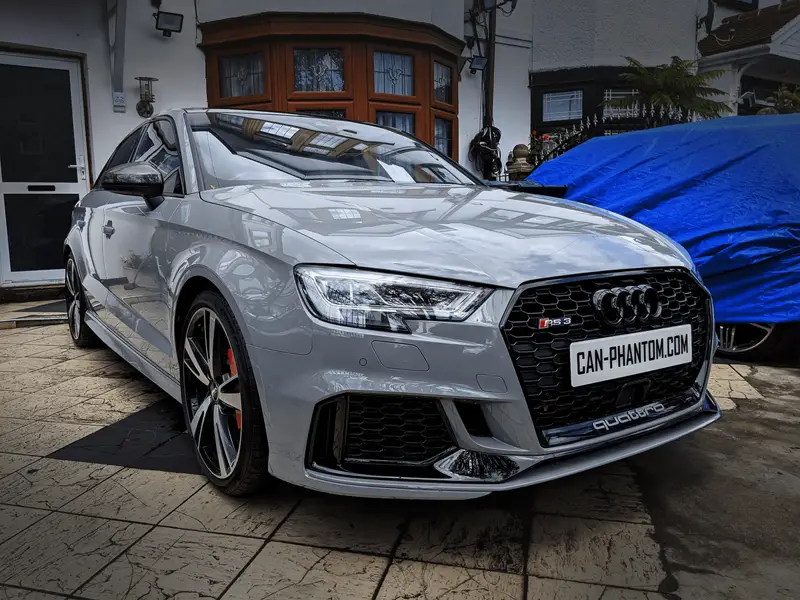 An Audi with a CAN-Phantom immobiliser fitted